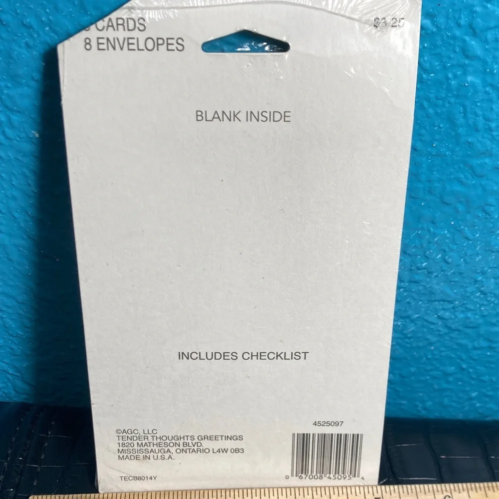 5 for $10: 8 Inspirational Note Cards + 8 Envelopes Tender Thoughts BLANK INSIDE